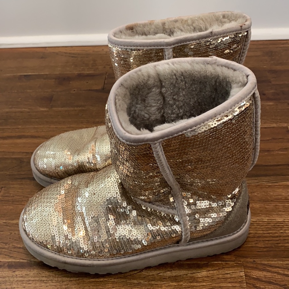 Silver Sequin Ugg - image 2
